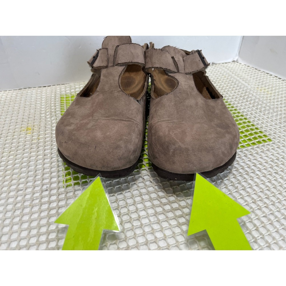 Birkenstock Suede Bonn Clogs Shoes Size 40 L9 M7 Fair Condition Stain, Glued - Picture 14 of 14
